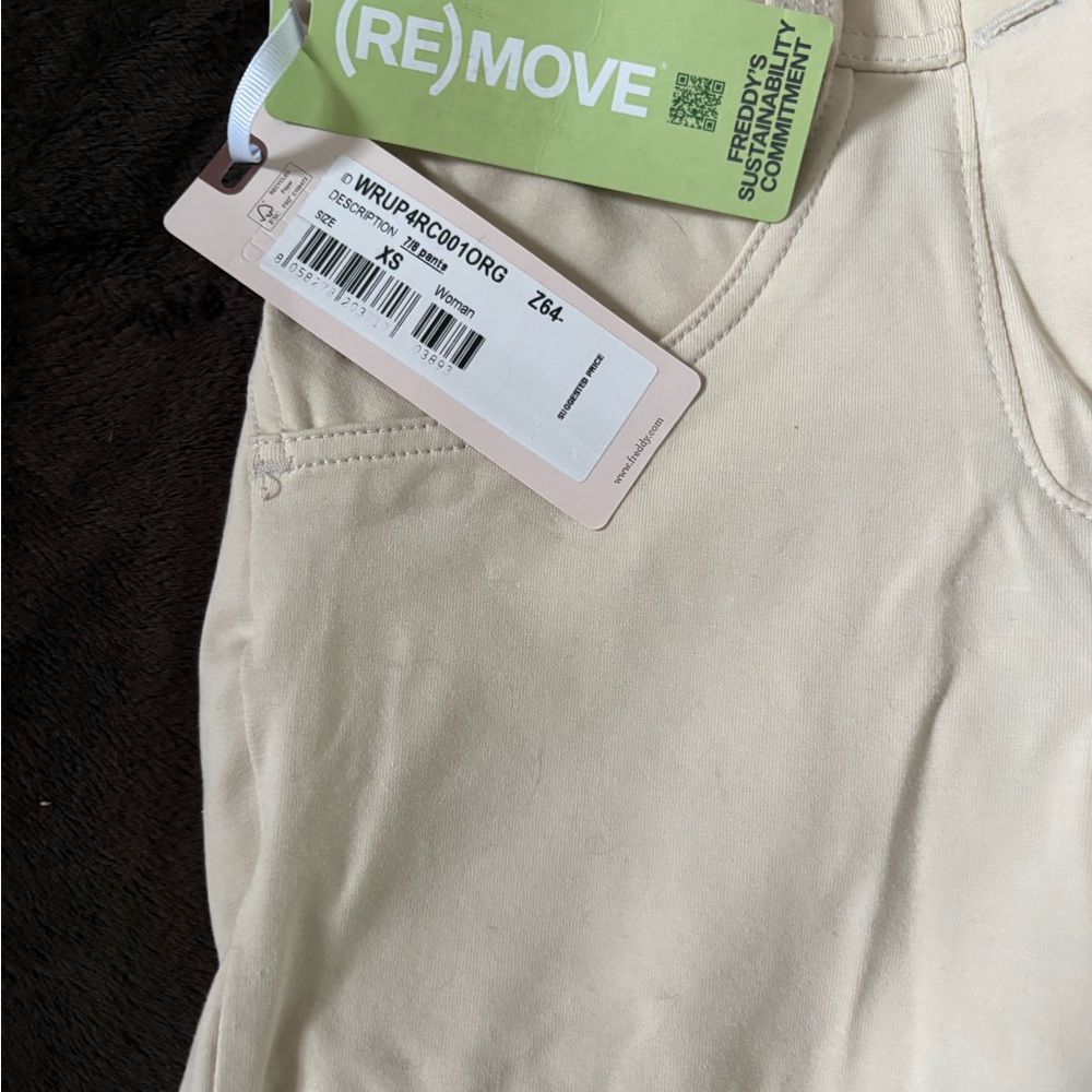 Freddy Cream Leggings Smooth Cotton-Blend Casual Wear